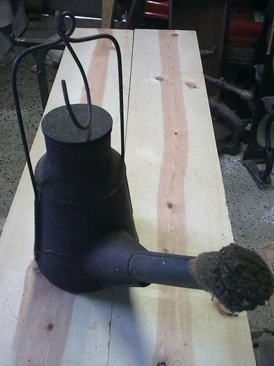 Very large old flare lamp