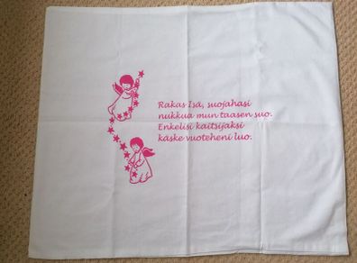 Angels Pillow Case (100% Cotton) Finnish Blessing