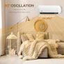 Ceramic Electric Heater with Fan Adjustable Thermostat Wall Mounted Image 4