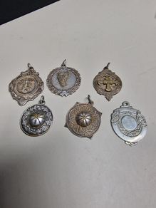 Vintage Irish Sports Medals Silver Plated Collection | Irish Memorabilia | Sports Collectibles