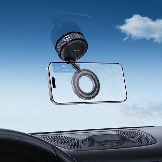 Borofone Car Holder BH144 Custodio Vacuum Suction Cup Magnetic Holder Black