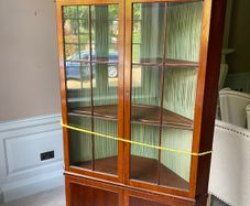 Antique Corner Glass Cabinet