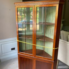 Antique Corner Glass Cabinet