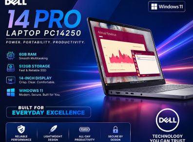 Dell 14 Pro Laptop PC14250 | ultra 5 512