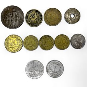 French coins collection - 11 coins