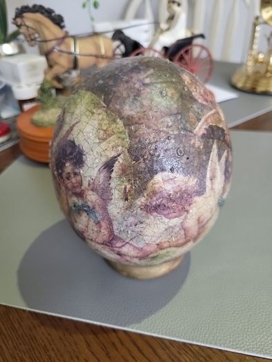 Ostrich egg painted
