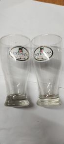 hoffman's lager x 2  half pints glasses rare item ,by cherry's brewery's waterford ,,very good condition,,buyer collects or pays postage thank you