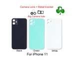For iPhone 11 Back Battery Cover Glass Black Green White Camera Lens Replacement