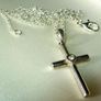 Vintage Hallmarked 9ct Gold Diamond Cross & Chain Image 8