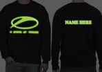 Personalised ASOT a state of trance SWEATSHIRT glow in the dark SWEATSHIRT Armin Van Buuren dj SWEATSHIRT