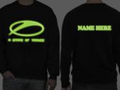 Personalised ASOT a state of trance SWEATSHIRT glow in the dark SWEATSHIRT Armin Van Buuren dj SWEATSHIRT