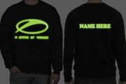 Personalised ASOT a state of trance SWEATSHIRT glow in the dark SWEATSHIRT Armin Van Buuren dj SWEATSHIRT