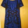 French Connection size uk8-10 black and blue beaded dress Image 4