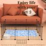 Small Pet Playpen with Door 12 Panels(35 x 35 cm) Guinea Pig Playpen Indoor, DIY Guinea Pig Cages/Rabbit Cage Indoor Fence for Small Animals, Guinea Pigs, Rabbit, Turtle, Bunny, Mink, Pets (FREE POSTAGE) Image 4