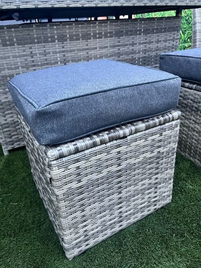 8 Seater Firepit Table Rattan Dining Set