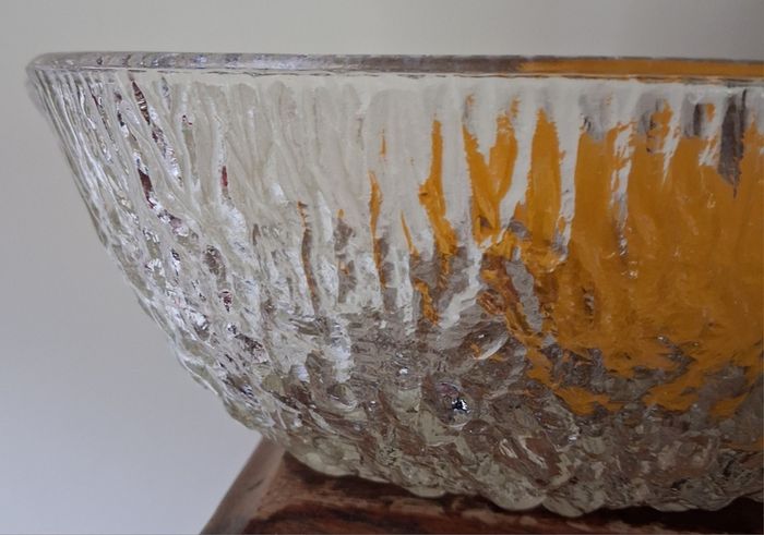 Midcentury / John Clappison for Ravenhead, Glass bowl/ 1972