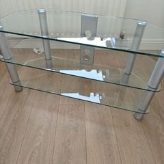 Glass TV stand