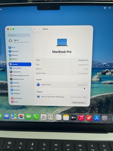 Macbook Pro 14" M1 16gb 512gb