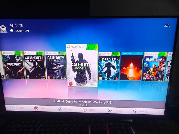 Xbox 360 Slim RGH 3.0 250GB Console 2 Controllers - Original Box included