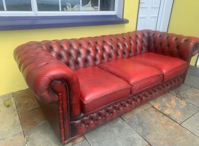 Oxblood Chesterfield Sofa