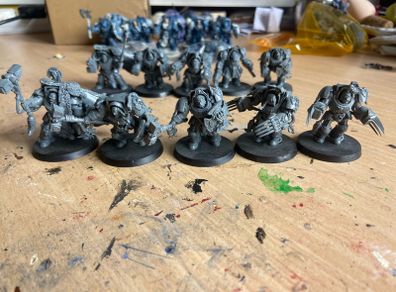 Warhammer 40k Space Wolf Terminator Squad x 2