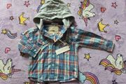 12-18m, Rocha Little Rocha Hooded Plaid Shirt