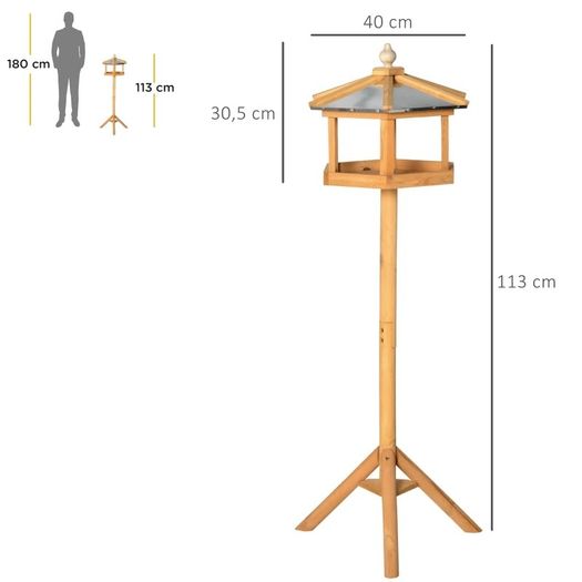 Wooden Bird Table Feeder Station (FREE SHIPPING)