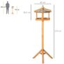 Wooden Bird Table Feeder Station (FREE SHIPPING) Image 6