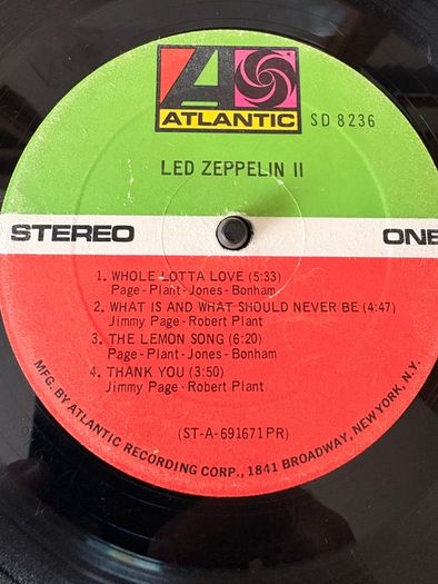 Led Zeppelin - Led Zeppelin II (Robert Ludwig Hot Mix / First Press USA)
