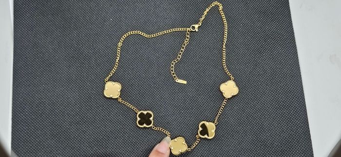 Lynott Clover Necklace with Diamante