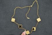 Lynott Clover Necklace with Diamante