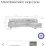 Italian leather corner sofa Image 4