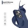 Liquid Silicone Shockproof Case For iPhone 13 Pro Luxury Soft Phone Cover Blue New - FHT6IP13PLK Image 2