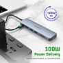 7 in 1 USB C to HDMI HOPDAY USB C Adapter with 4K HDMI, Type C 100W PD, 5Gbps USB 3.0 Data Ports, SD/TF Card Reader, Docking Station for MacBook Air/Pro, iPad, Windows Image 6