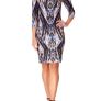FOREVER UNIQUE Snake Print Fitted Pencil Dress Image 5