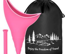 Female Urinal Festival Camping Accessories Gifts for Women, Female Urination Device Camping Toilet Hiking Holiday Essentials, Travel Gadgets Female Urinal Device Funnel Portable Urinal for Car