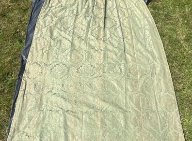 Fine Set of Four Lined Damask Curtains (Period)