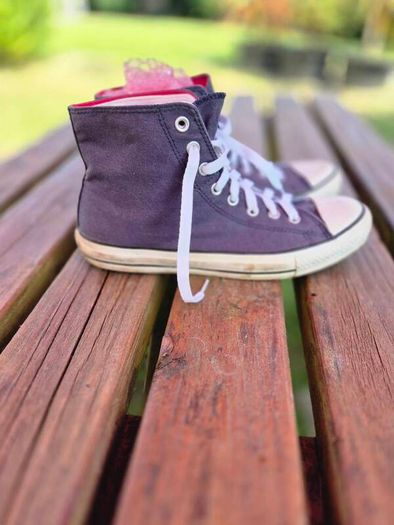 Converse Double Tongue High Top Trainers, UK8, EU41, AV