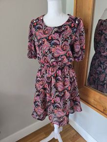 Awear Paisley Summer Dress - Uk10 Eu38