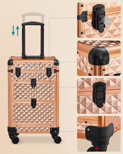 Cosmetic Case Trolley Make up trolley hairdressers trolley  LIMITED STOCK