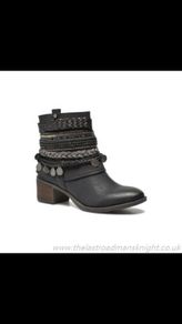 Bullboxer Women's Black Ankle Morano By Bull Boxer Boots 37 / 4