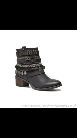 Bullboxer Women's Black Ankle Morano By Bull Boxer Boots 37 / 4
