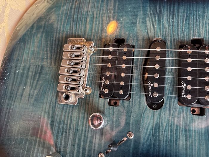 Harley Benton Fusion-III HSH EB FBLB (Pro Series) electric guitar.