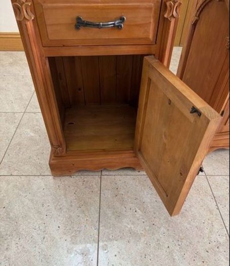 2 x Bedside Locker - Solid