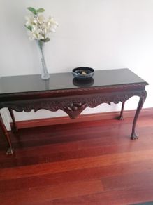 mahogany hall table