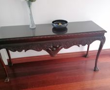 mahogany hall table
