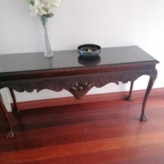 mahogany hall table