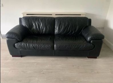 Black Leather Couch