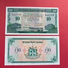 Northern Ireland. ( Ulster Bank ) 10 Pounds  2007 .  ( Unc )