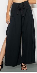 New Black Wrap Beach/ Pool Side Trousers